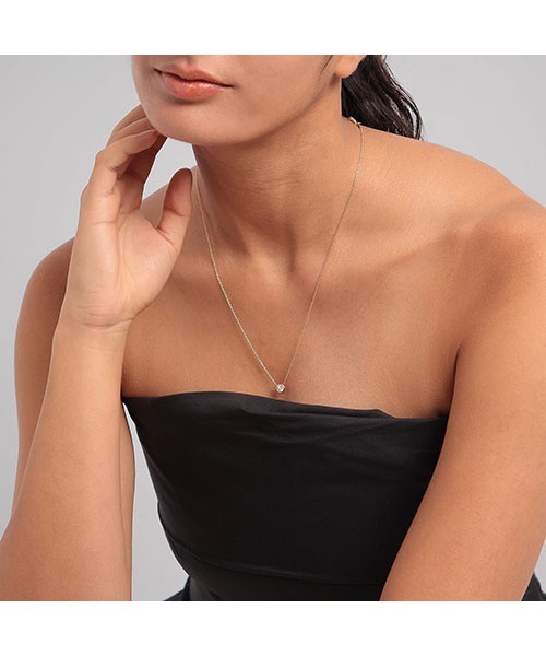 PLUS VENDOME（プラス ヴァンドーム）の「LAB_K10 モアッサナイト ネックレス（ネックレス・レディース・ゴールド・50cm）」の13枚目の写真