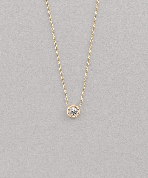 PLUS VENDOME（プラス ヴァンドーム）の「LAB_K10 モアッサナイト ネックレス（ネックレス・レディース・ゴールド・50cm）」の14枚目の写真