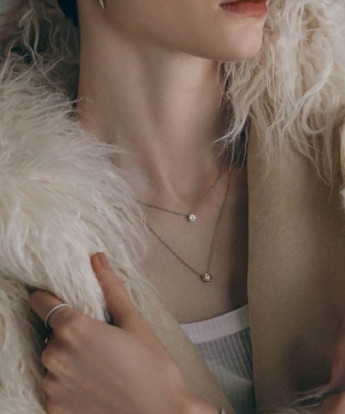 PLUS VENDOME（プラス ヴァンドーム）の「LAB_K10 モアッサナイト ネックレス（ネックレス・レディース・ゴールド・50cm）」の17枚目の写真