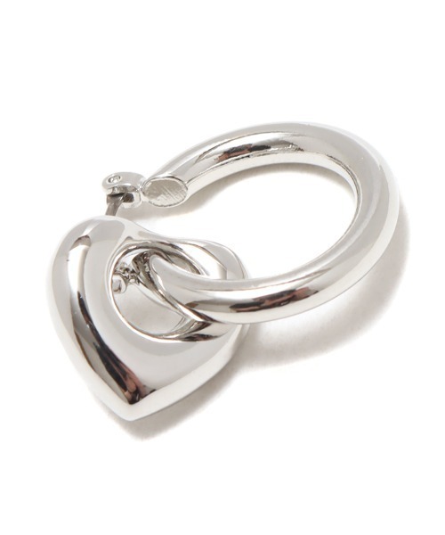 atmos pink（アトモスピンク）の「atmos pink ハートチャームフープピアス（ピアス（両耳用）・レディース・ゴールド/シルバー・FREE）」の4枚目の写真