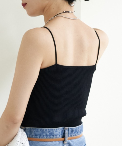 SHENERY(シーナリー)の「カップ付ニットキャミソール(キャミソール・レディース・ブラック/グレー/アイボリー・FREE)」の18枚目の写真