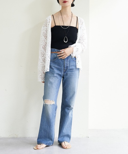 SHENERY(シーナリー)の「カップ付ニットキャミソール(キャミソール・レディース・ブラック/グレー/アイボリー・FREE)」の19枚目の写真