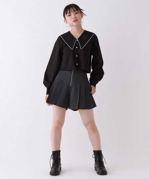 repipi armario（レピピ アルマリオ）の「セーラーカラーショートブラウス（シャツ/ブラウス・キッズ・ホワイト系その他/ホワイト/ブラック・SMALL/MEDIUM/LARGE）」の17枚目の写真
