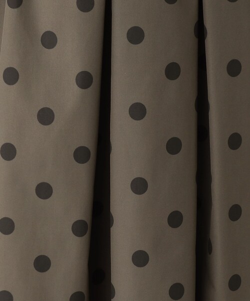 OPAQUE.CLIP（オペークドットクリップ）の「◆ドットプリントフレアスカート【洗濯機洗い可/イージーケア】（スカート・レディース・ブラウン系その他2/ブラック系・38/40/36）」の20枚目の写真