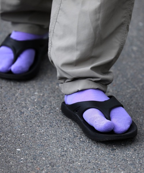HIGHTIDE（ハイタイド）の「NODAL ノーダル COOLMAX EcoMade Fiber Socks クールマックスエコモードソックス（ソックス/靴下・レディース・ホワイト/パープル/レッド/イエロー/グリーン/サーモンピンク/オレンジ/グレー/レモンイエロー・FREE）」の4枚目の写真