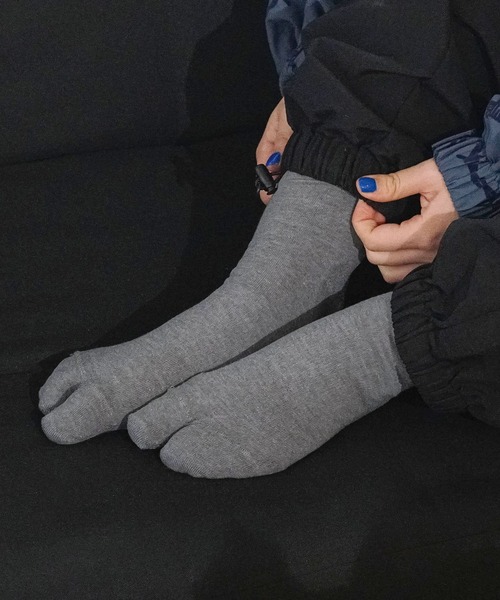 HIGHTIDE（ハイタイド）の「NODAL ノーダル COOLMAX EcoMade Fiber Socks クールマックスエコモードソックス（ソックス/靴下・レディース・ホワイト/パープル/レッド/イエロー/グリーン/サーモンピンク/オレンジ/グレー/レモンイエロー・FREE）」の2枚目の写真