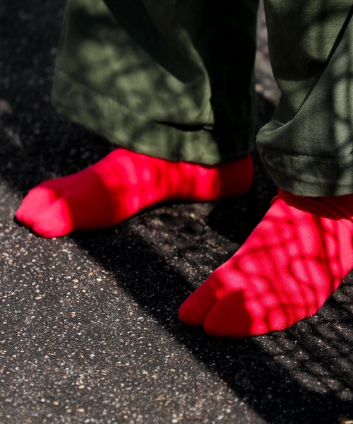 HIGHTIDE（ハイタイド）の「NODAL ノーダル COOLMAX EcoMade Fiber Socks クールマックスエコモードソックス（ソックス/靴下・レディース・ホワイト/パープル/レッド/イエロー/グリーン/サーモンピンク/オレンジ/グレー/レモンイエロー・FREE）」の8枚目の写真