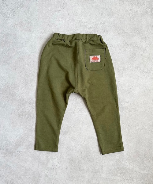 Life Support Products（ライフサポートプロダクツ）の「【防汚加工】ストレッチパンツ（80～130cm）（その他パンツ・キッズ・ブラック/ベージュ/エメラルド/モスグリーン/ライトブラウン/ワインレッド/サーモンピンク/バイオレット/オレンジ/ライトピンク/カーキ/マスタード/ブルー/杢グレー/ターコイズブルー/サンドベージュ/ピンク・80/90/95/100/110/120/130）」の8枚目の写真