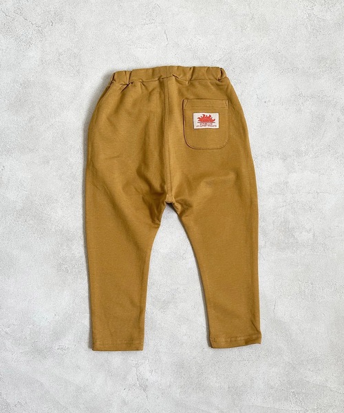 Life Support Products（ライフサポートプロダクツ）の「【防汚加工】ストレッチパンツ（80～130cm）（その他パンツ・キッズ・ブラック/ベージュ/エメラルド/モスグリーン/ライトブラウン/ワインレッド/サーモンピンク/バイオレット/オレンジ/ライトピンク/カーキ/マスタード/ブルー/杢グレー/ターコイズブルー/サンドベージュ/ピンク・80/90/95/100/110/120/130）」の3枚目の写真