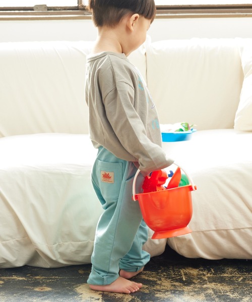 Life Support Products（ライフサポートプロダクツ）の「【防汚加工】ストレッチパンツ（80～130cm）（その他パンツ・キッズ・ブラック/ベージュ/エメラルド/モスグリーン/ライトブラウン/ワインレッド/サーモンピンク/バイオレット/オレンジ/ライトピンク/カーキ/マスタード/ブルー/杢グレー/ターコイズブルー/サンドベージュ/ピンク・80/90/95/100/110/120/130）」の19枚目の写真