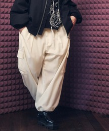 MAISON SPECIAL | 《UNISEX》Prime-Wide Wool Chambray Cargo Pants/ウールシャンブレープライムワイドカーゴパンツ【MAISON SPECIAL/メゾンスペシャル】(カーゴパンツ)