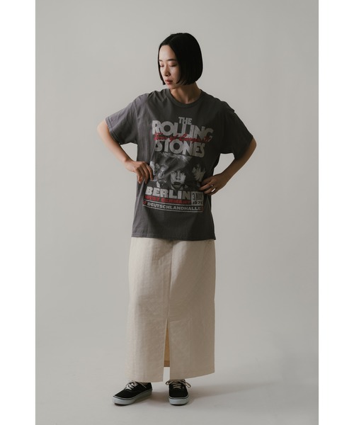 ottilie（オティーリエ）の「ROLLING STONES　ミュージックアーティスト　バンドTEE（Tシャツ/カットソー・レディース・グレー・MEDIUM/LARGE）」の3枚目の写真