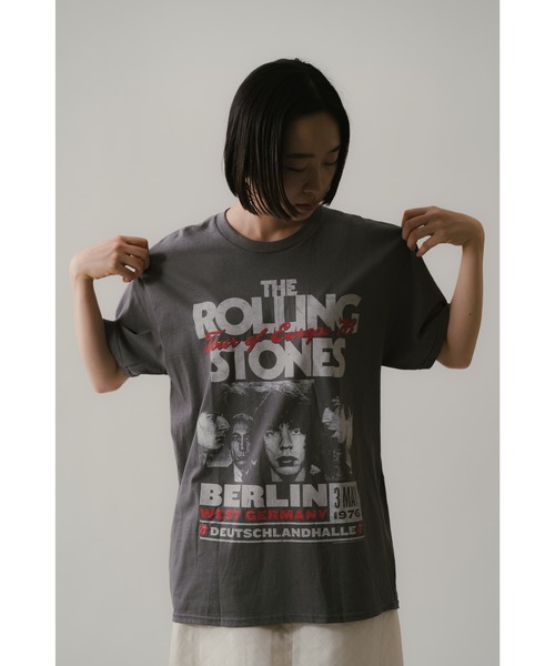 ottilie（オティーリエ）の「ROLLING STONES　ミュージックアーティスト　バンドTEE（Tシャツ/カットソー・レディース・グレー・MEDIUM/LARGE）」の4枚目の写真