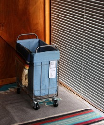 BRID（ブリッド）の「ブリッド デニム ランドリーバスケット 収納 / BRID DENIM FOLDING LAUNDRY SQUARE BASKET with CASTER ［28L_SLIM］（収納グッズ・メンズ）」
