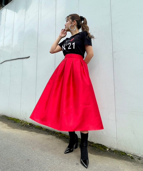 Narcissus（ナルシス）の「【Narcissus】ボリュームフレアスカート（スカート・レディース・レッド/ブラック・FREE）」の21枚目の写真