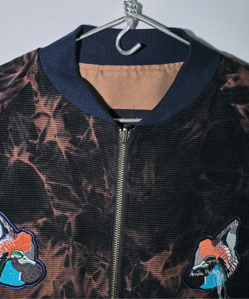 【激レア美品】フランシュリッペ マイケル柄刺繍　リバーシブルスカジャン N'enuphar オレリーマティゴ 鴨の美 刺繍柄ワッペンリバーシブル