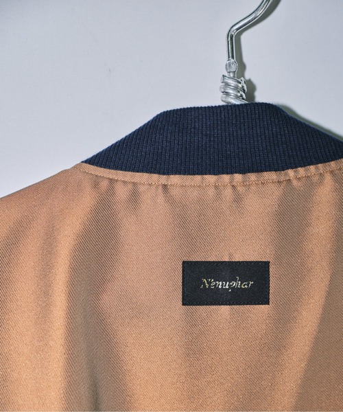 美品♡ イアパピヨネ 馬刺繍 フレアスリーブブルゾン ジャンバー ナイロン LAOTOUR 撥水ストレッチナイロン スタンドカラーブルゾン ジップ