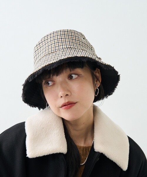 FREAK'S STORE（フリークスストア）の「Casselini/キャセリーニ リバーシブル バケハ/バケットハット（ハット・レディース・ブラウン/ベージュ/ブラック・ONE SIZE）」の9枚目の写真