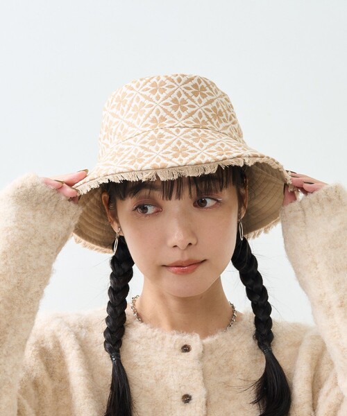 FREAK'S STORE（フリークスストア）の「Casselini/キャセリーニ リバーシブル バケハ/バケットハット（ハット・レディース・ブラウン/ベージュ/ブラック・ONE SIZE）」の14枚目の写真
