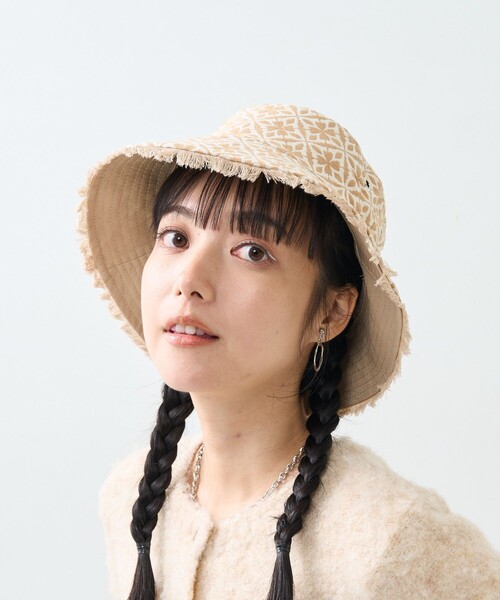 glamb リバーシブルバケットハット　黒　ブラウン ブラック　M ペイズリー glamb（グラム）の「Reversible Bucket Hat / リバーシブル