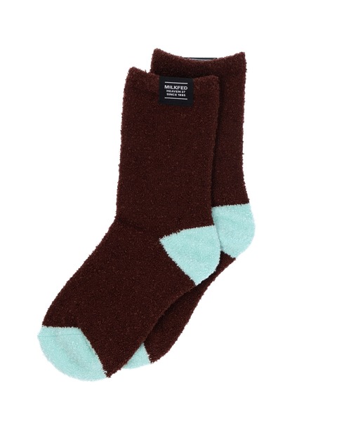 MILKFED.(ミルクフェド)の「FULFFY SOCKS(ソックス/靴下・レディース・グリーン/ブラック/ブラウン・ONE SIZE)」の3枚目の写真