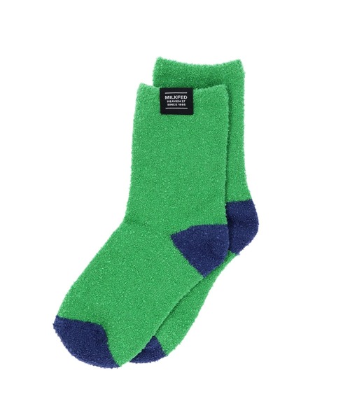 MILKFED.(ミルクフェド)の「FULFFY SOCKS(ソックス/靴下・レディース・グリーン/ブラック/ブラウン・ONE SIZE)」の1枚目の写真