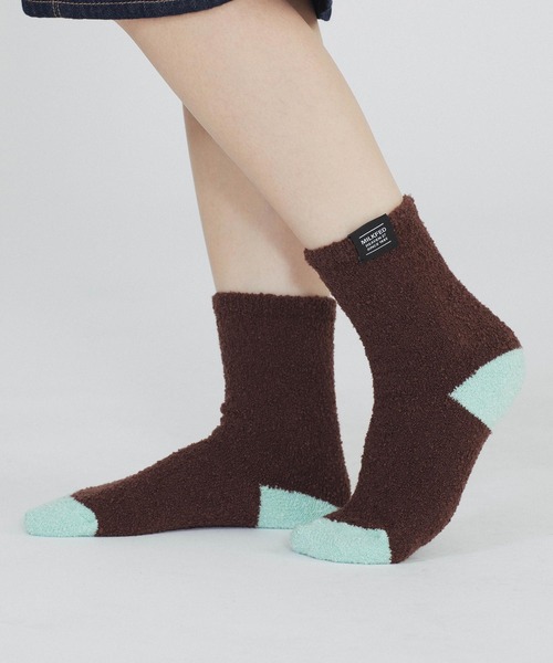 MILKFED.(ミルクフェド)の「FULFFY SOCKS(ソックス/靴下・レディース・グリーン/ブラック/ブラウン・ONE SIZE)」の11枚目の写真