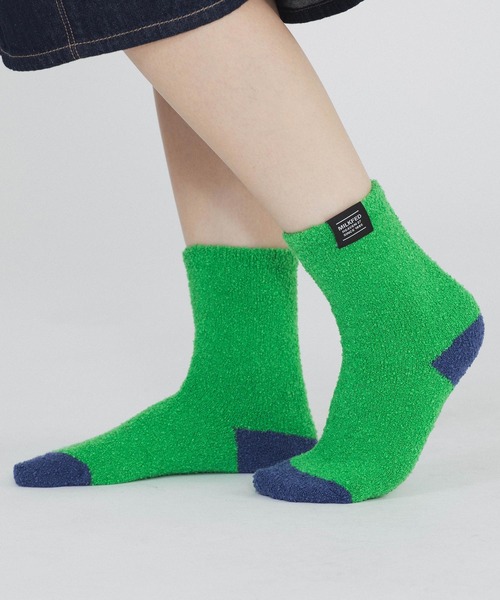 MILKFED.(ミルクフェド)の「FULFFY SOCKS(ソックス/靴下・レディース・グリーン/ブラック/ブラウン・ONE SIZE)」の12枚目の写真