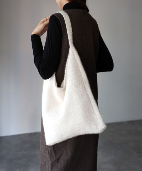 Riberry（リベリー）の「ラメニットバッグ（ショルダーバッグ・レディース・シルバー/アイボリー/ブラック・FREE）」の7枚目の写真