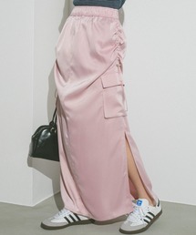 VANNIE U | ドロストサテンカーゴスカート(スカート)