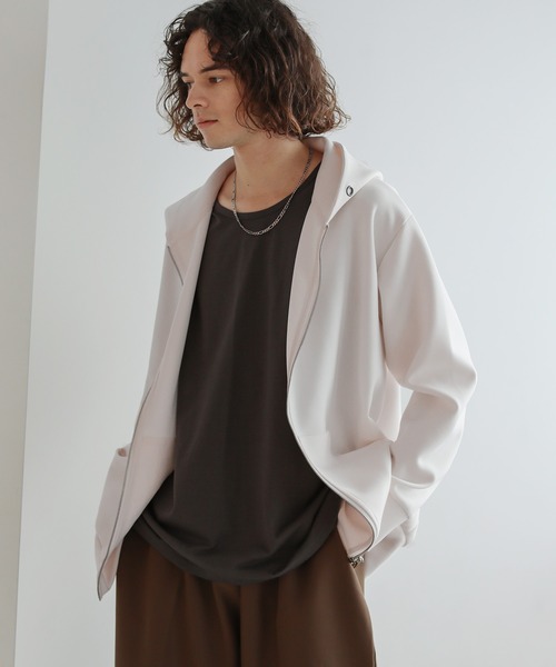 ヘビーウェイトダンボールポンチジップパーカー