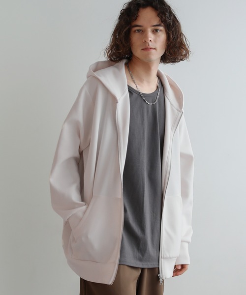 ヘビーウェイトダンボールポンチジップパーカー