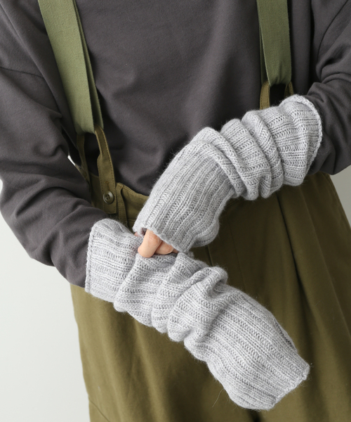 SLOBE IENA(スローブイエナ)の「【WILLIAM BRUNTON/ウィリアム ブラントン】カシミアRIB LONG WARMER ...