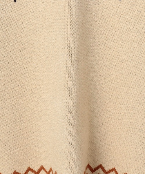 Grand PARK（グランドパーク）の「ノルディック風　ジャガード柄ニット（ニット/セーター・レディース・グレー/クリーム/ネイビー・FREE）」の10枚目の写真