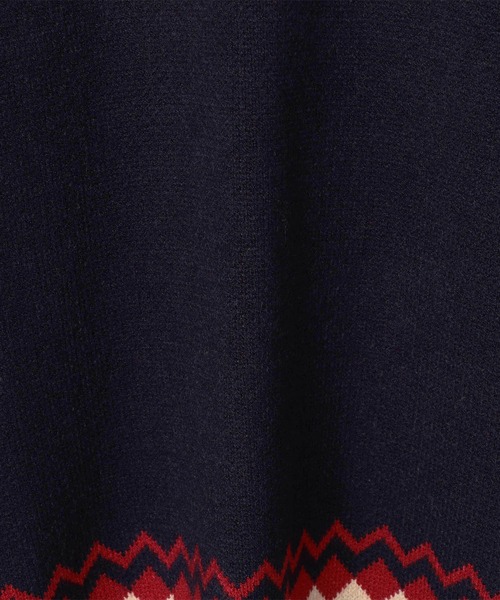 Grand PARK（グランドパーク）の「ノルディック風　ジャガード柄ニット（ニット/セーター・レディース・グレー/クリーム/ネイビー・FREE）」の12枚目の写真