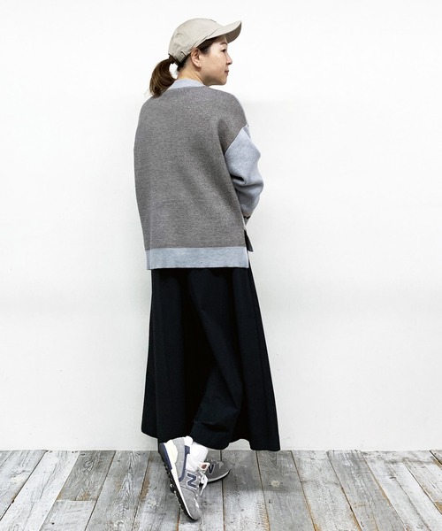 Grand PARK（グランドパーク）の「ノルディック風　ジャガード柄ニット（ニット/セーター・レディース・グレー/クリーム/ネイビー・FREE）」の18枚目の写真