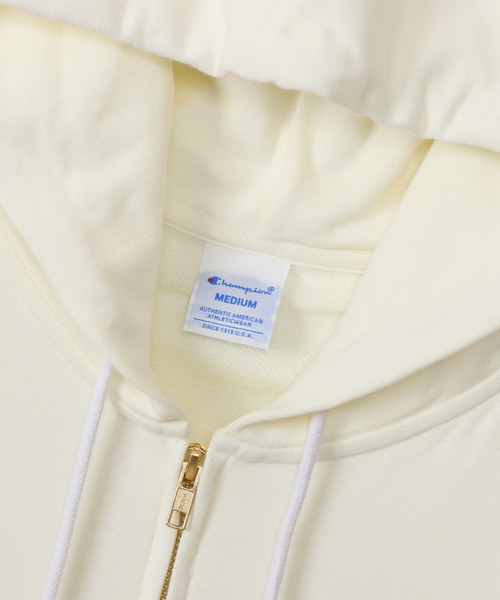 Champion(チャンピオン)の「【Champion/チャンピオン】レディース ベーシック ジップフーデッドスウェットシャツ(パーカー・レディース・グレー/ブラック/ブルー系その他2/オフホワイト/サーモンピンク/ネイビー/ナチュラル/その他4/ブラウン系その他/ブルー系その他/ブラウン系/イエロー系その他・LARGE/MEDIUM/SMALL/X-LARGE)」の21枚目の写真
