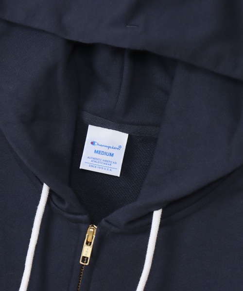 Champion(チャンピオン)の「【Champion/チャンピオン】レディース ベーシック ジップフーデッドスウェットシャツ(パーカー・レディース・グレー/ブラック/ブルー系その他2/オフホワイト/サーモンピンク/ネイビー/ナチュラル/その他4/ブラウン系その他/ブルー系その他/ブラウン系/イエロー系その他・LARGE/MEDIUM/SMALL/X-LARGE)」の13枚目の写真