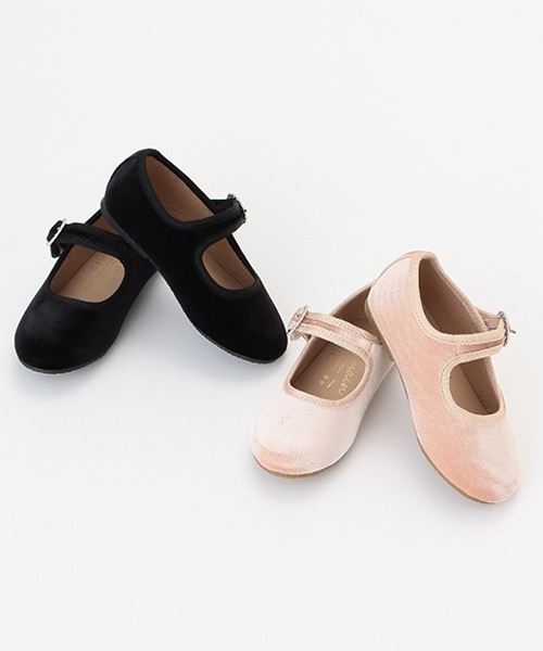 petit main(プティマイン)の「バレエフラットシューズ(スニーカー・キッズ・ブラック/ライトピンク・15cm/18cm/16cm/19cm/17cm/14cm)」の3枚目の写真