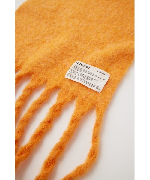 MOUSSY（マウジー）の「MOHAIR LIKE LONG スカーフ（マフラー・レディース・アイボリー/オレンジ/ブルー系その他/ライトイエロー・FREE）」の8枚目の写真