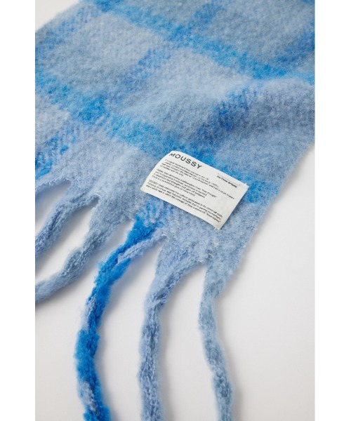 MOUSSY（マウジー）の「MOHAIR LIKE LONG スカーフ（マフラー・レディース・アイボリー/オレンジ/ブルー系その他/ライトイエロー・FREE）」の12枚目の写真