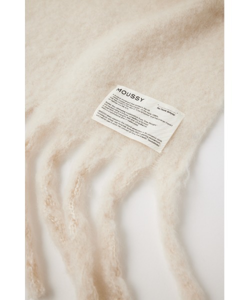 MOUSSY（マウジー）の「MOHAIR LIKE LONG スカーフ（マフラー・レディース・アイボリー/オレンジ/ブルー系その他/ライトイエロー・FREE）」の17枚目の写真