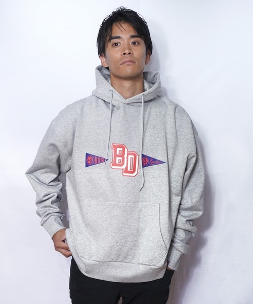BEN DAVIS(ベンデイビス)の「《BEN DAVIS》プリントパーカー /リサイクルコットン混・抗菌防臭加工(パーカー・メンズ・アッシュグレー/グレー/ブルー/ブラック・LARGE/MEDIUM/X-LARGE)」の7枚目の写真