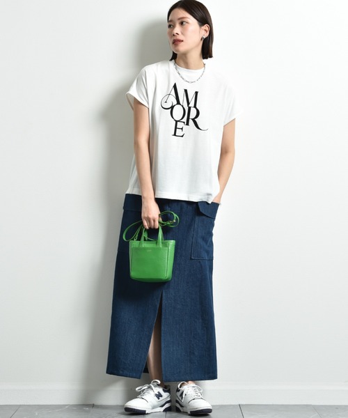 INTERPLANET（インタープラネット）の「デニムビッグポケットハイウエストスカート（デニムスカート・レディース・ブルー/インディゴブルー・FREE）」の17枚目の写真