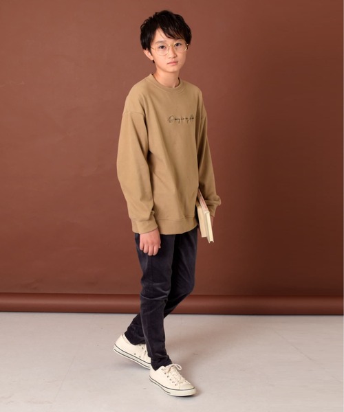 GLAZOS（グラソス）の「【大人向けサイズあり】別珍・スリムパンツ（その他パンツ・キッズ・ネイビー/チャコールグレー・140cm/150cm/160cm/170cm）」の5枚目の写真