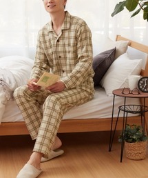 GUNZE（グンゼ）の「HOT MAGIC/ホットマジック　ルームウェア　長袖長パンツ　発熱ニットガーゼ（ルームウェア/パジャマ）」