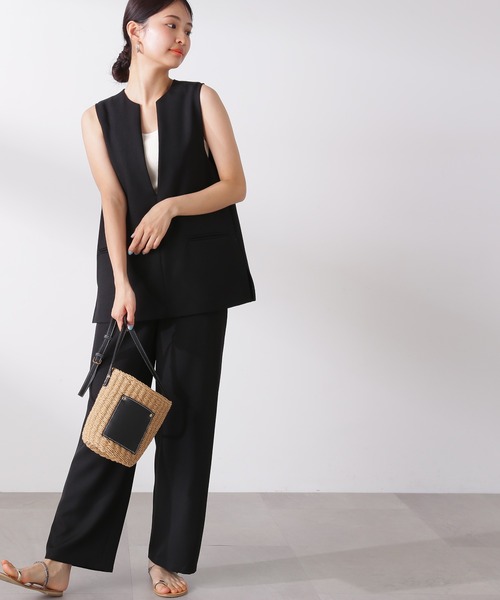 N.(N. Natural Beauty Basic)(エヌエヌナチュラルビューティーベーシック)の「◆TRジレセットアップ(セットアップ・レディース・ブラック/ブラウン/ライトベージュ・MEDIUM)」の15枚目の写真