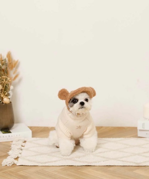 moncheri（モンシェリ）の「お星さまとお月さまハイネックニット / 犬服 / ドッグウェア（ペットウェア・レディース・アイボリー/ブルー・S/L/M/XL/2M/XS）」の15枚目の写真