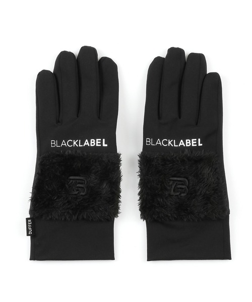 The DUFFER of ST.GEORGE(ザダファーオブセントジョージ)の「〔BLACK LABEL〕COMBINATION GLOVES:コンビネーション グローブ(手袋・メンズ・ブラック・F)」の2枚目の写真