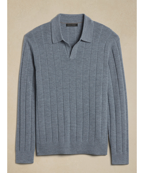 Banana Republic(バナナリパブリック)の「Paulo メリノセーター(ニット/セーター・メンズ・ブラック/ブルー・M/L/XL/S)」の11枚目の写真